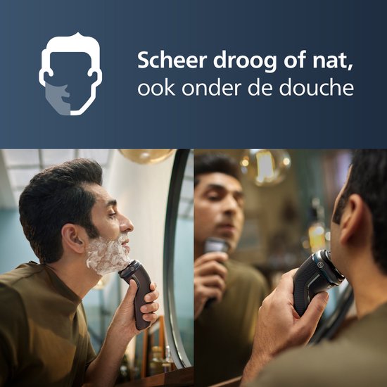 Philips Shaver 3000 Series S3343/13 - Rasoir électrique – avec tondeuse – pour hommes - Gris foncé