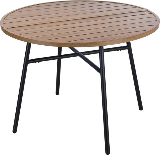 VDD - Table de jardin - Table d'extérieur - Table ronde - Aluminium - 100 x 73,5cm
