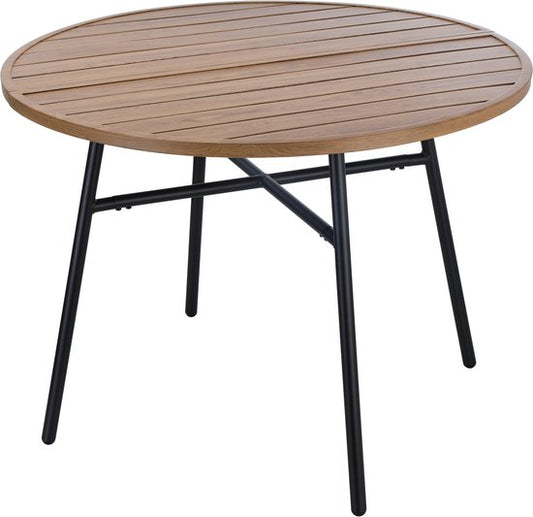 VDD - Table de jardin - Table d'extérieur - Table ronde - Aluminium - 100 x 73,5cm