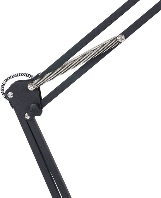 Anne Lighting Zappa - Lampe de table de style industriel - Noir - H : 80 cm - Ø : 18 cm - E27 - Pour l'intérieur - Métal - Lampes de table - Lampe de bureau - Lampes de bureau - Chambre à coucher - Salon - Salle à manger