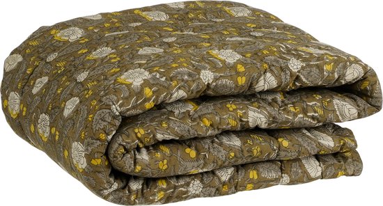 Couverture d'édredon In the Mood - L180 x B130 cm - Coton - Vert