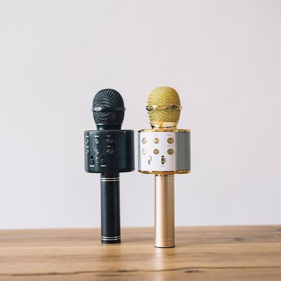 Microphone Bluetooth Forever avec haut-parleur BMS-300 doré