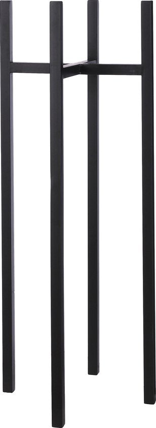 Mica Decorations Ascot Plant Stand XL - L38 x L38 x H95 cm - Métal - Noir