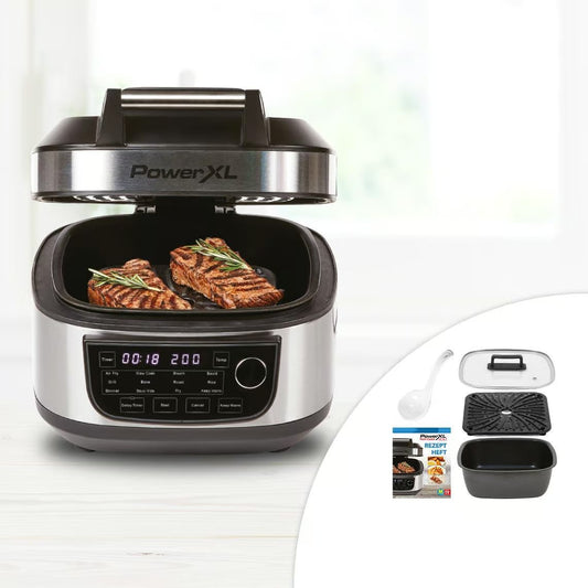 Multicuiseur PowerXL MultiCooker 12-en-1 - Remplace 12 appareils de cuisine - Livre de recettes inclus - Facile à nettoyer