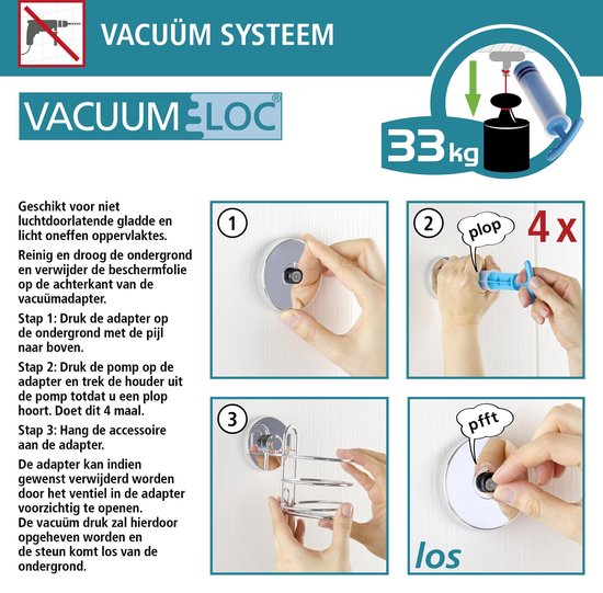 Adaptateur WENKO Vacuum-Loc pour Premium+Classic, lot de 2 pièces
