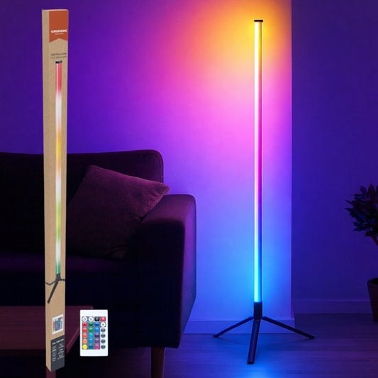 Lampe sur pied Grundig - LED - RGB - USB - 120 cm