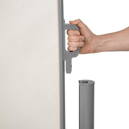 tectake - Brise-vent extensible en aluminium 180 x 300 cm beige 401529