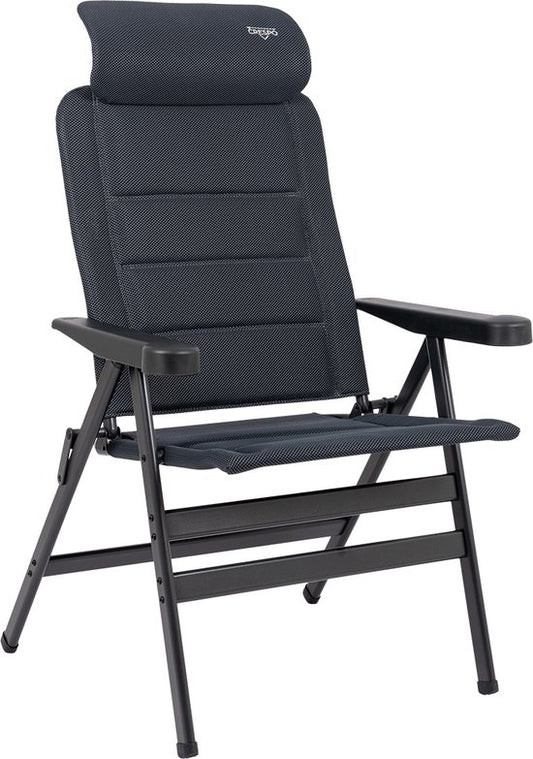 Crespo - Chaise de plage - XL - AP/238 - Air-Deluxe - Compact - Gris - Modèle 2025