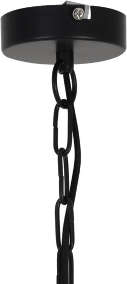 Light & Living Lampe pendante Meya - Noir - Ø40cm - Moderne - Lampes pendantes Salle à manger - Chambre à coucher - Salon