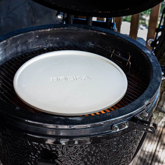 Boska Pizza Stone Deluxe L - pour four et BBQ - Pizza croustillante - Ø 35 cm - Accessoires BBQ