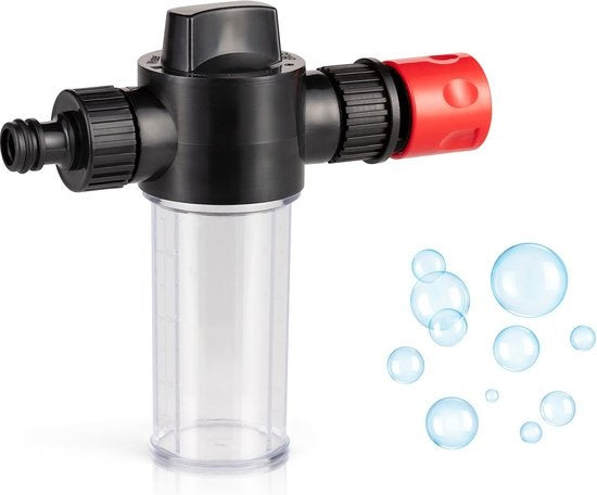 Brosse de lavage - Umuzi Cleaning - Brosse téléscopique 7 m - Manche extensible, angle réglable, distributeur de savon