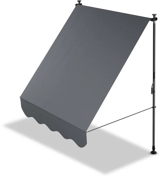 Auvent à pinces Kapstadt - 150x120 cm - Gris