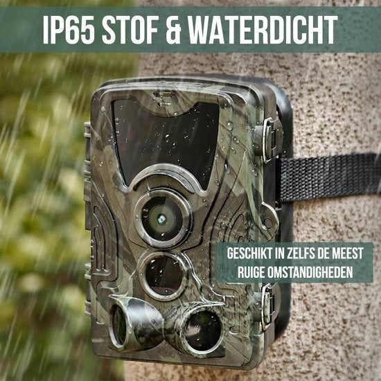 Strex Wildlife Camera avec WiFi et vision nocturne - 120MP 4K ULTRA HD - Waterproof - Incl. 32 GB SD - Wildlife Camera