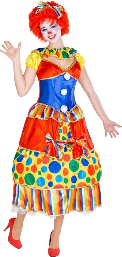 dressforfun - Costume de clown pour femme Fridoline XL - déguisements, costumes d'Halloween, tenues de fête, tenues de carnaval, tenues de soirée - 300780