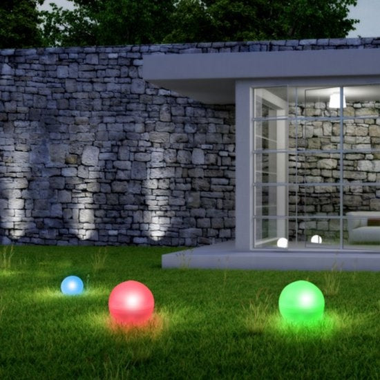 Grundig Ampoules pour l'extérieur - Avec prise - LED - Chargement par énergie solaire - Blanc