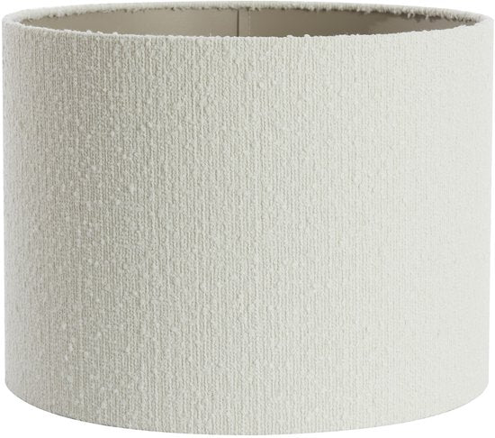 Light & Living - abat-jour - Bolero - blanc - tissu - Ø 50 cm - E27 - 2250205