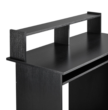 Yaheetech Bureau avec tiroir - Noir - 106 x 50 x 94 cm - Bureau d'ordinateur avec compartiment de rangement