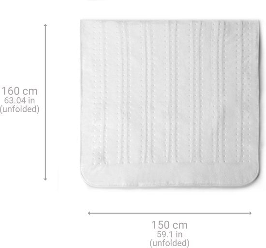medisana HU 676 - Couverture chauffante king size, format XL, 2 places, 4 niveaux de température