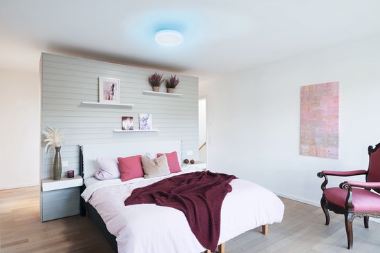 LEDVANCE Luminaire : pour plafond, DECORATIVE PLAFOND BACKLIGHT WITH WIFI TECHNOLOGY / 28 W, 22-...24- V, angle de rayonnement : 11-, RGBTW, 3-65- K, matériau du boîtier : acier, IP2-