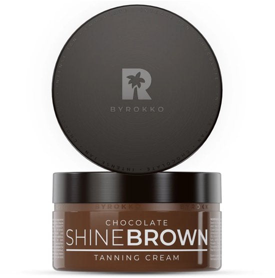 BYROKKO - Shine Brown - Chocolate - Crème autobronzante - 200 ml (nouvel emballage) - Solarium