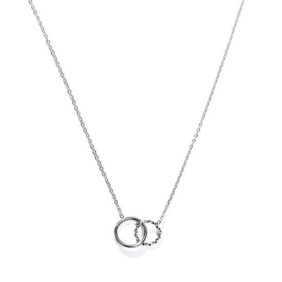 Laura Ferini Ladies Necklace Per Sempre Silver - Collier en argent avec pendentif - plaqué or blanc 18K - Collier - Collier - Bijoux - Collier pour dames avec pendentif