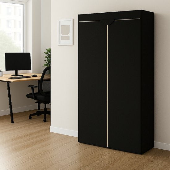 BRASQ Couvre-étagère noir - 180x90x40 cm
