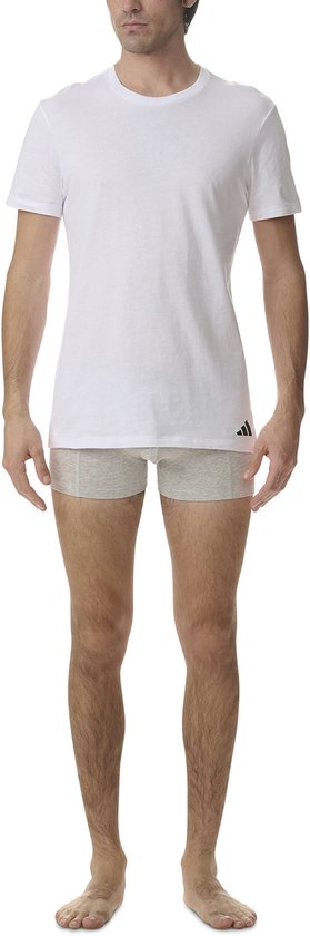 T-shirt à col rond adidas Sportswear, lot de 3 - Active Core Cotton - Sous-vêtements pour hommes - 3 x blanc
