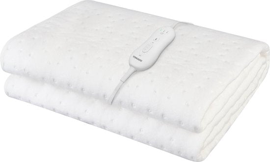 Tomado TEB1505W - Couverture électrique 1 personne - Sous-couverture électrique - Chauffage extra rapide - 150 x 80 cm