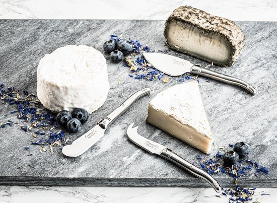 Ensemble de couteaux à fromage Laguiole Style de Vie Premium Line - 3 pièces - acier inoxydable