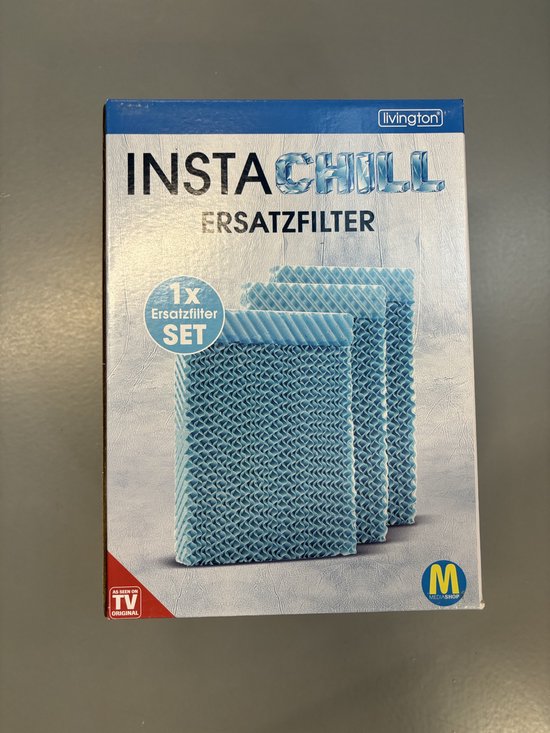 Filtre Livington InstaChill Extra, lot de 3. – Kit d'accessoires pour climatiseur mobile - Filtre de rechange compatible avec le climatiseur InstaChill