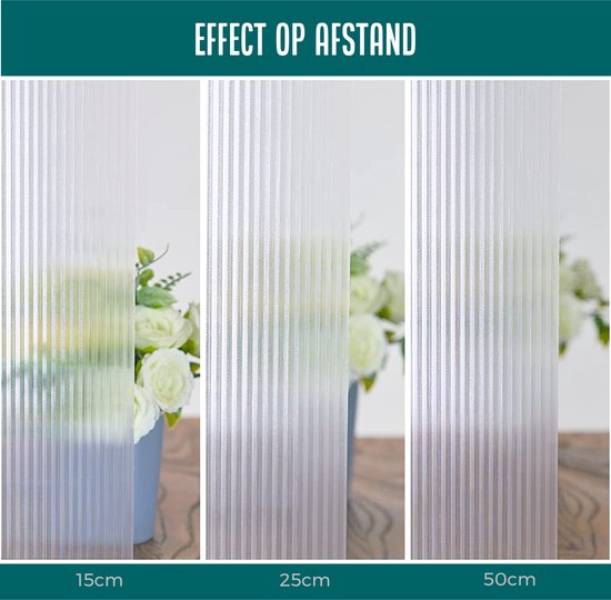 Homewell Film pour fenêtre HR++ 70x300 - Isolation et protection solaire - Anti-glace - Statique - Lamelles