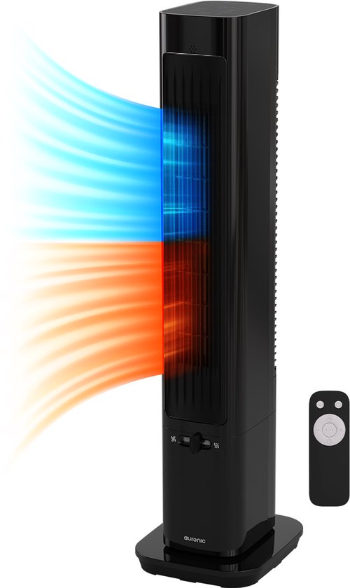 Auronic Réchaud électrique - Réchaud céramique - Réchaud tour - Chauffage 2200W - Noir