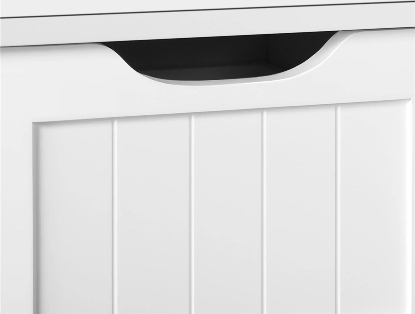 Yaheetech Meuble de salle de bain avec 4 tiroirs et 1 porte - équipé d'une étagère réglable, d'un système anti-basculement et d'un revêtement hydrofuge - pour la salle de bain et le salon - Mdf blanc - 81 x 30 x 81,5 cm