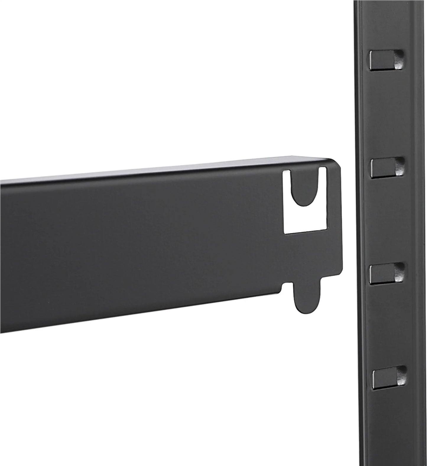 Yaheetech Armoire à rayonnages avec 5 étagères - 90 x 30 x 180 cm - équipée de niveaux réglables en MDF, d'un système de fixation sans vis et de renforts d'angle - pour garage, entrepôt et cave - métal noir et MDF E1
