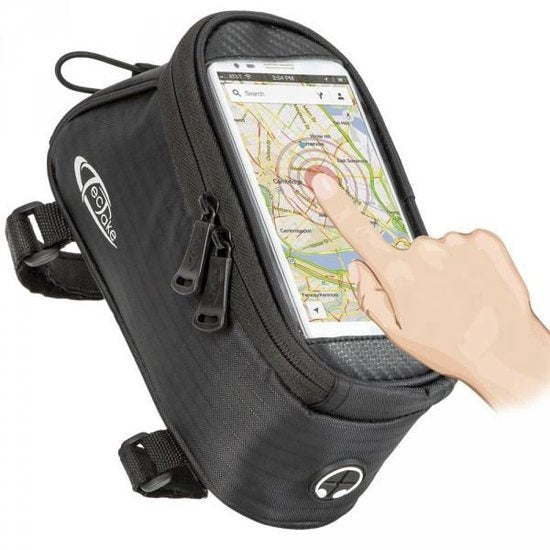 TecTake - Sacoche de cadre sacoche de vélo pour p.ex. smartphone etc. noir M 401614