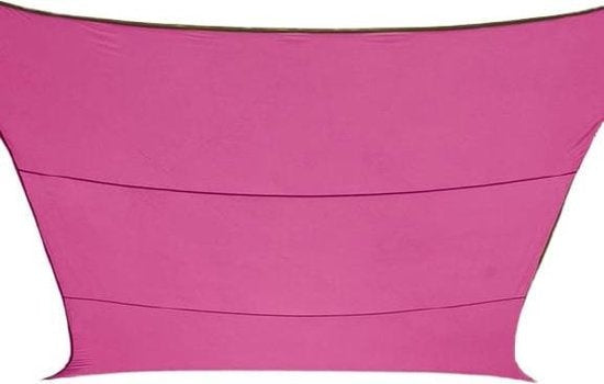 Perel Toile d'ombrage, hydrofuge, 4 x 3 m, 160 g/m², polyester, rectangle, fuchsia