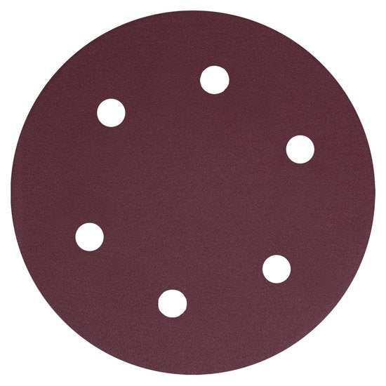 VONROC Jeu de papier de verre - 225MM - 25 pièces - Pour ponceuses - Fixation Velcro incluse