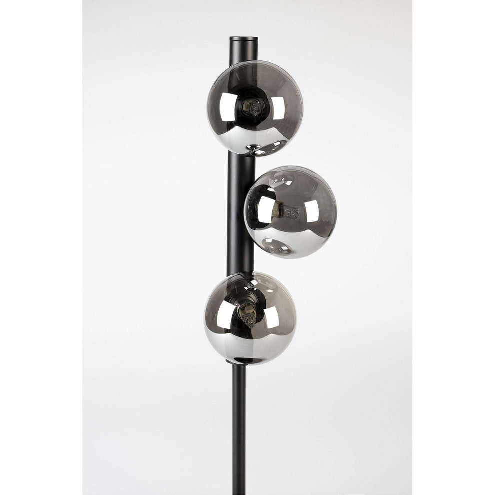 Staerkk Lampe à poser en aluminium - monica smoke black - Ø15 x 61 cm