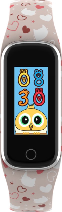 Denver BFK-312 - Traceur d'activité - pour enfants - moniteur de fréquence cardiaque - fonction multisport - Rose