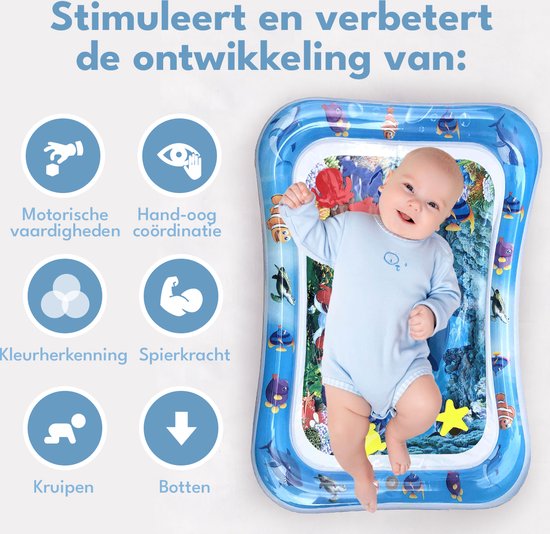 Tapis d'eau Spoused - Tapis d'eau - Tapis d'éveil - Tummy Time - Coffret cadeau de luxe