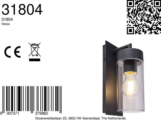 Globo applique Vessa - anthracite - luminium - 31804