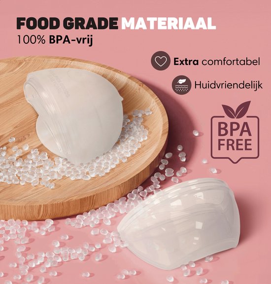 Vulpes Goods® Babycare - Leakshell - gobelet de recueil du lait maternel - gobelet de recueil du lait - gobelet portable - mains libres - recueil du lait maternel - leakshell - gobelet de recueil du lait maternel - sans BPA - gobelet de recueil 60ML