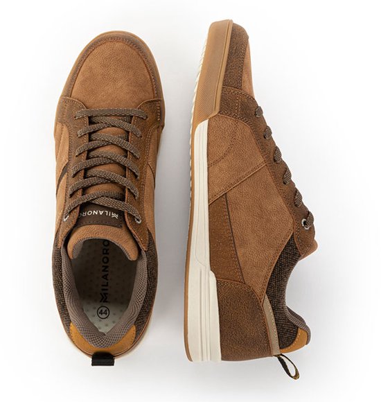 Milanoro - Baskets confortables pour hommes - Bleu marine - Taille 40