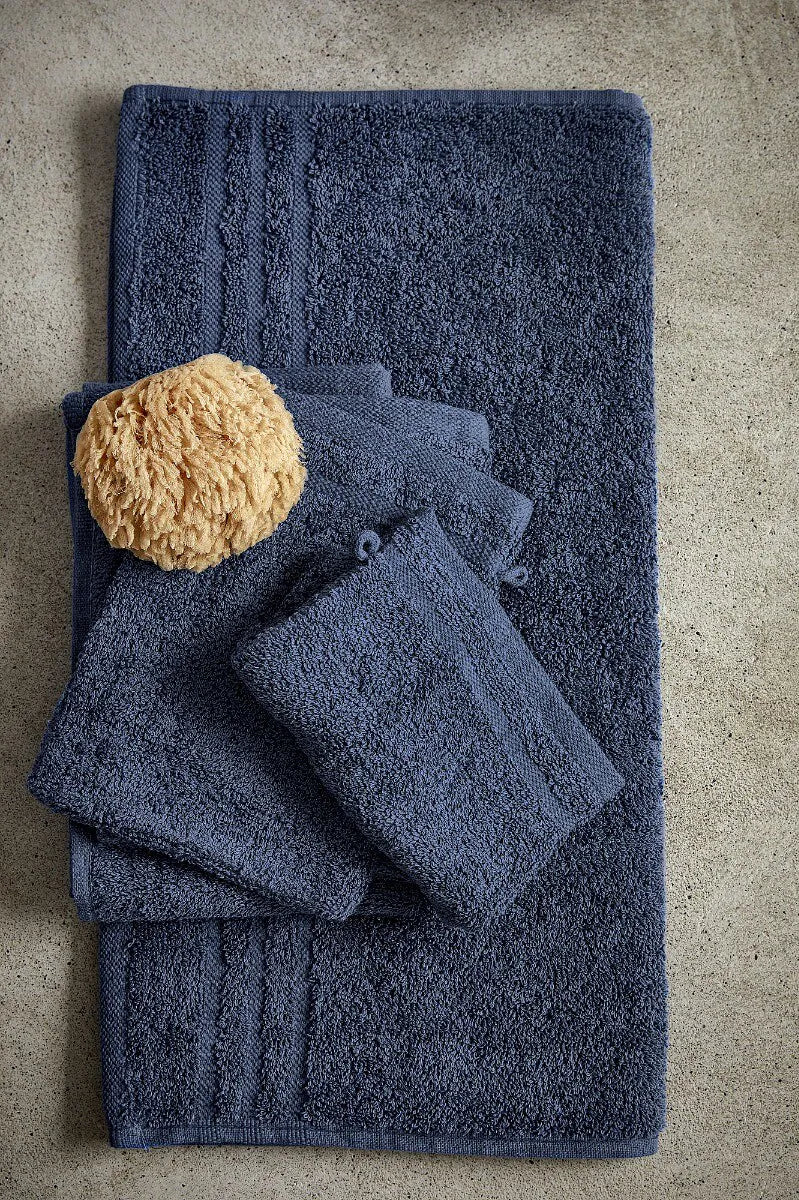 Byrklund Guest towel Bath Basics PP Dark Blue 2x 30x50