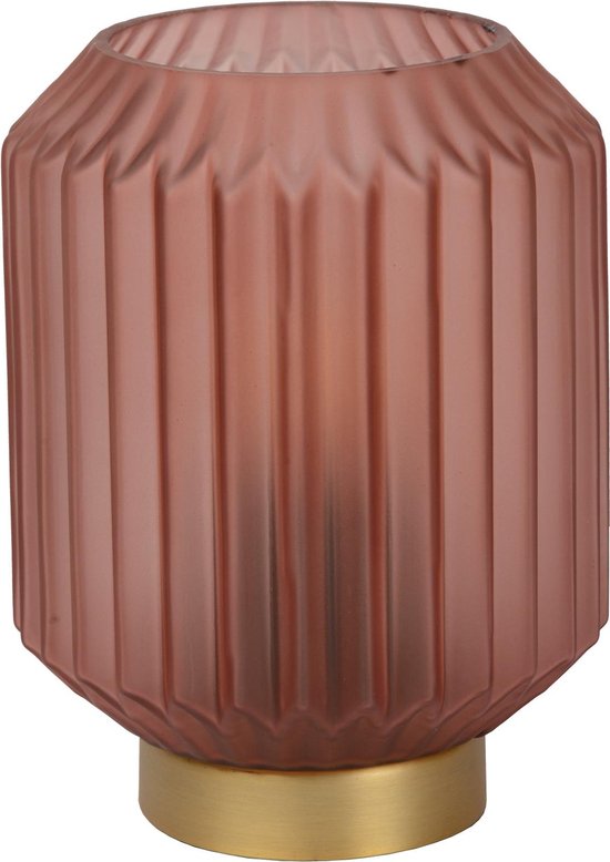 Lucide SUENO - Lampe de table - Ø 13 cm - 1xE14 - Rose