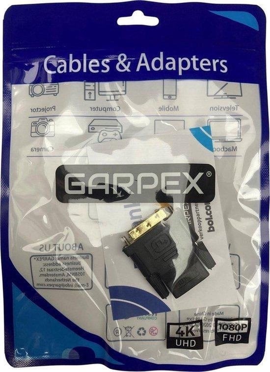Garpex® Adaptateur DVI 24+1 vers HDMI - Convertisseur Full HD 1080p pour l'image et le son