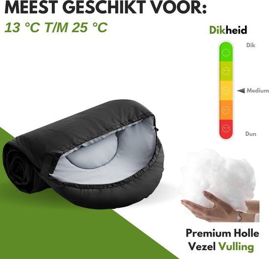 Sac de couchage momie Vertrex Tri-Season Adventure - Sacs de couchage adultes - Camping - Noir