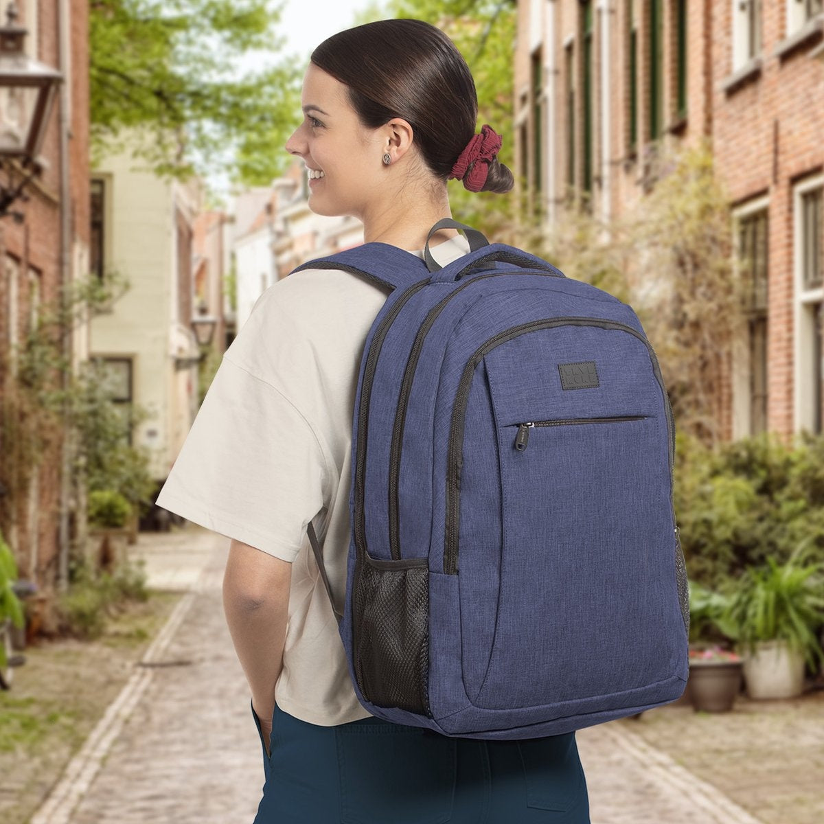 TRVLMORE Sac à dos - 36L - 17.3 inch - Sac à dos pour ordinateur portable - Sac d'école - Unisex - Splashproof Blue