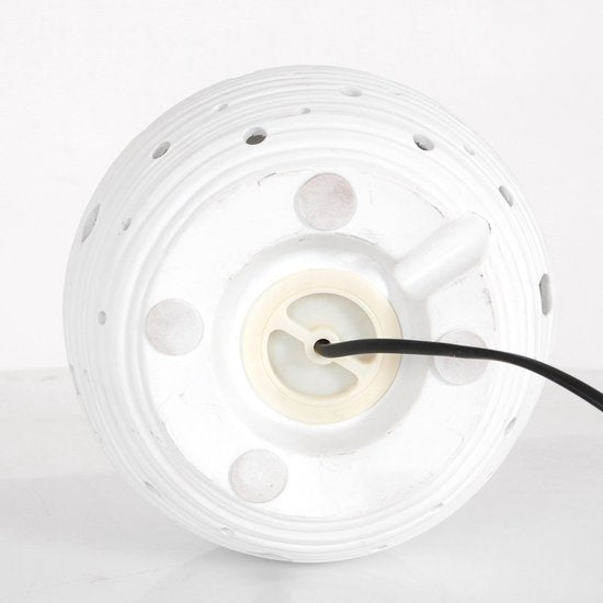 Lampe de table Anne Lighting Jazz - blanche - céramique - 20 cm - douille E14 - 3110W