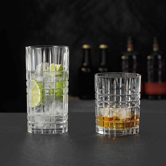 Nachtmann - Verres à whisky et à long drink Square - Lot de 12 - Whisky - Long drink